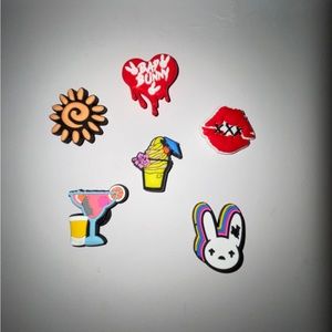 Bad Bunny Croc Charms Set